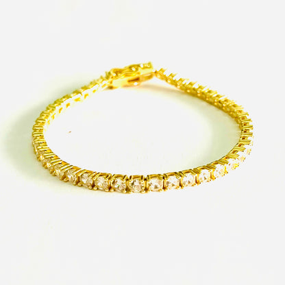 Tennis Bracelet (Gold)